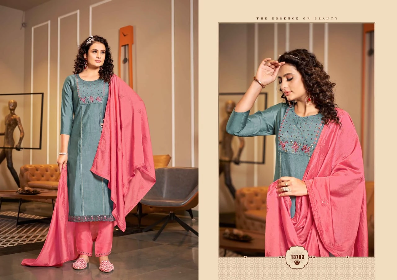Kalaroop Zara Heavy Rayon Cotton Wholesale Readymade Salwar Suit Catalog — Wholesale Salwar Suits, MPA wholesale from Surat - Gallery Image 2